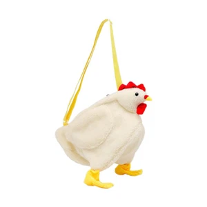 Cartoon Plüsch Umhängetasche Hahn Plüschtasche Kinder Umhängetasche Freizeit - Bild 1 von 12