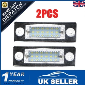 Pair 18 LED Licence Number Plate Light For VW Transporter T5 Caddy Touran Jetta - Picture 1 of 7