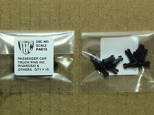 1 BAG OF 10 IHC PASSENGER CAR TRUCK PINS IHC & RIVAROSSI FACTORY ORIGINAL PARTS - Picture 1 of 1