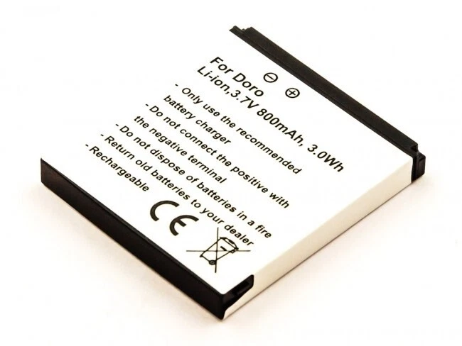 Akku für Doro Typ SHELL01A 3,7V 800mAh  Li-Ion - Bild 1 von 3