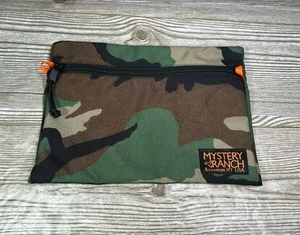 Bolsa de viaje de caza Mystery Ranch camuflaje 12,5”x8,5” rara - Imagen 1 de 3