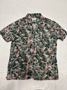 Goodfellow Brand Hawaiian Short Sleeve Button-Up Shirt Cotton Men’s Size M - Picture 1 of 9