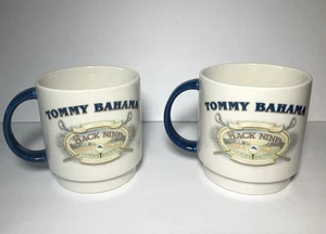 Tommy Bahama Back Nine Kaffeetassen 2er Set Trinkgeschirr gebraucht - Bild 1 von 9