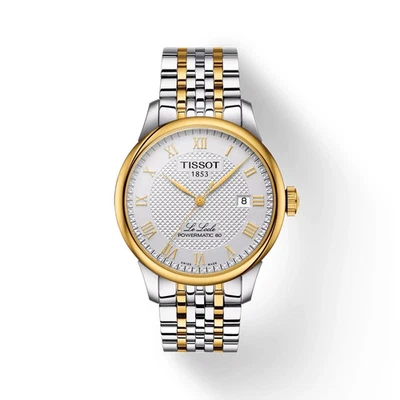 Reloj para hombre Tissot Le Locle dos tonos 39,3 mm esfera plateada T0064072203301 Foto 1 de 3