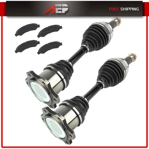 for Chevrolet Silverado 1500 4.3L 2005-2006 Front CV Axle + Brake Ceramic Pads - Bild 1 von 7