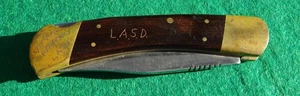 Raro coltello Kabar Vintage Los Angeles County Sheriff LA LASD - Foto 1 di 5