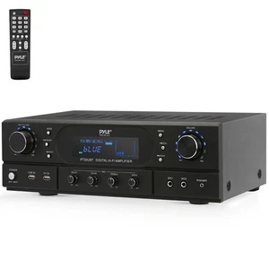 Pyle Home Theater Wireless BT Streaming Receiver Amplifier 2x30Watts - Picture 1 of 9