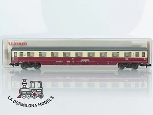 MG1396 Escala N FLEISCHMANN 8161 Schnellzugwagen Avmz 1kl. der DB - OVP - Imagen 1 de 17