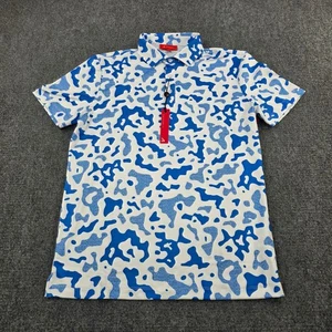 Redvanly Athletic Luxus Golf Poloshirt Marineblau Tarnmuster Herren Größe Medium - Bild 1 von 8