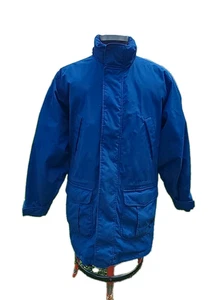 Abrigo de plumón Lands' End para hombre talla grande alto 42-44 bolsillos delanteros con cremallera azul invierno - Imagen 1 de 18