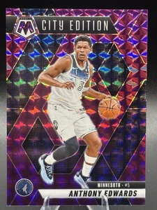 2024-25 Panini Mosaic City Edition Prizm Anthony Edwards #279 Purple /99 - Picture 1 of 3