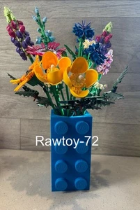 Brick vase for Displaying lego Bouquet Of flowers. Lego Flowers. - Picture 1 of 36