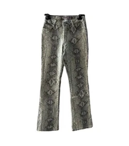 Parasuco Jeans Y2k Snake print With Sequins Jeans Size 30 Vintage Extreme Fit - Picture 1 of 5