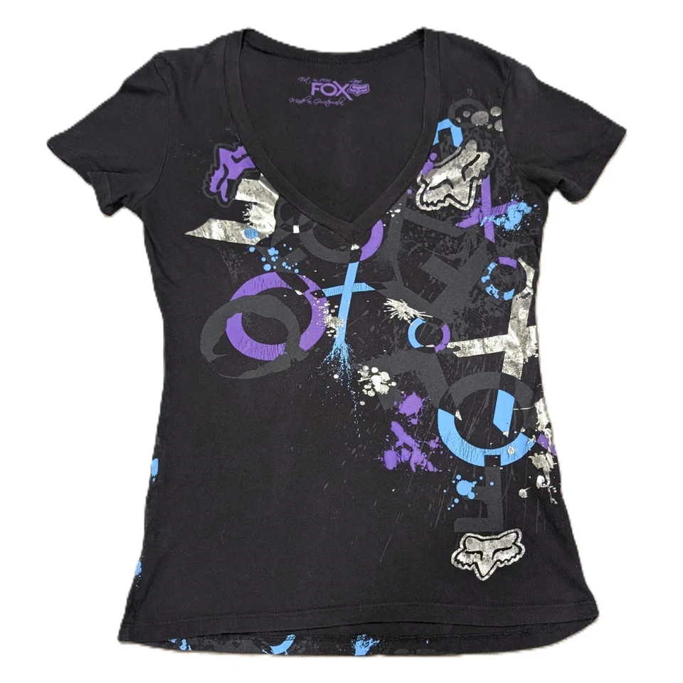 Camiseta Fox Moto Gráfica Y2K Mujer Talla L Foto 1 de 4