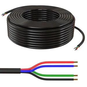 1m RGB LED Línea de control 4x 0,34mm² LiYY Extensión 4 wire Cable de alimentaci - Imagen 1 de 5