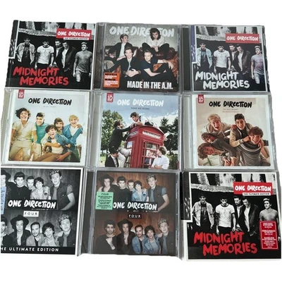 One Direction CDs Bulk 2010s Pop Music Albums Australian & UK Editions 1D x9 - Image 1 of 4