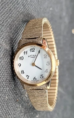 Rotary LB00762 Gold Plated Expanding Bracelet Watch - Image 1 of 4