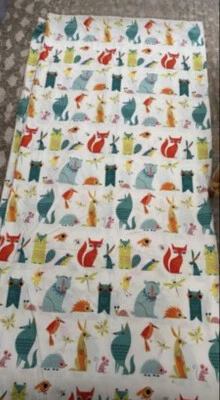 Ikea LATTJO Twin Duvet Cover & Pillow Case Animals FOX OWL BEAR PORCUPINE RABBIT - Image 1 of 2