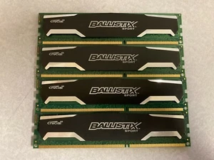 BLS4G3D1609DS1S00.16FMR - CRUCIAL 4GB DDR3 1600 MTs - 16GB (4x4GB) - Picture 1 of 4