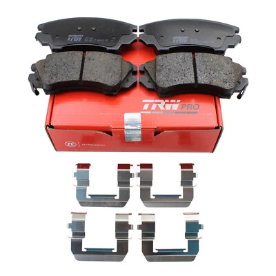 Комплект передних керамических щелевых тормозных колодок и зажимов TRW Pro для Chevrolet Camaro Caprice - Изображение 1 из 4