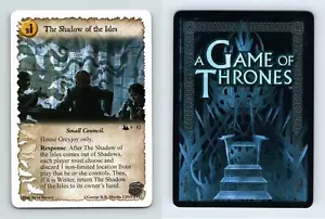 The Shadow Of The Isles #F 52 A Game Of Thrones The Tower Of The Hand LCG Card - Picture 1 of 1