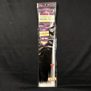 Jazz Wave 100% Human Hair Premium Remy Minky Yaki 16” Color 2 MK-YK16” - Picture 1 of 6