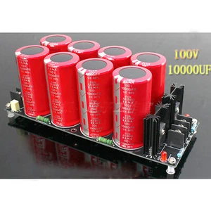 8 capacitor red robe ELNA 100V 10000UF capacitor Schottky rectifier filter power - Picture 1 of 7