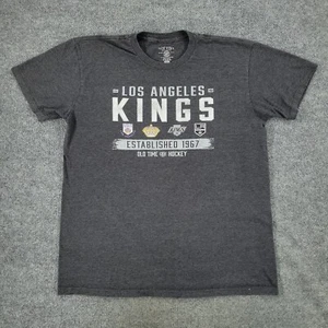 Los Angeles Kings Shirt Herren Large grau NHL Hockey Grafik Tee Kurzarm Logo - Bild 1 von 12