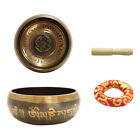 Nepalese Bowl Handmade Meditation Bowl with Mallet Mat Tibetan Singing Bowl Set