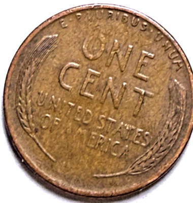 1946-S Lincoln 1c  ~ "Scarface" Lincoln w/Grease Strike? On "AM" and "O" Rev~H7 - Image 1 of 3