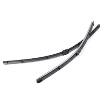 Pair Front Windshield Wiper Blades Bracketless For BMW 3 Series E90 E91 05-09 - Image 1 of 4