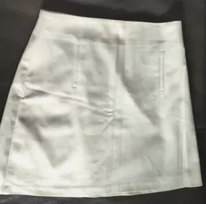 weißer Minirock, Rock von MANGO, Gr. 40 , Polyester/Elasthan - Bild 1 von 2