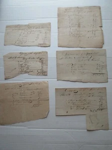 SIX  (6) 1832 to 1839 BILLS, LIGONIER,PENNSYLVANIA, to A.C. MARDOCK(sp) as seen  - Picture 1 of 11