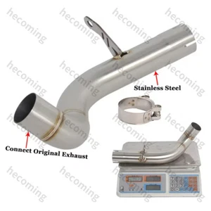 Muffler Mid Link Pipe Slip on For VOGE Valico DS900X DSX900 Exhaust Midpipe - Picture 1 of 5