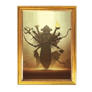 Maa Kali Divine Goddess Photo Frame For Diwali Gift Hindu Religious Gift - Picture 1 of 6