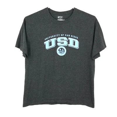 Рубашка мужская San Diego Toreros XL очень большая серая с коротким рукавом футбол NCAA USD - Изображение 1 из 4