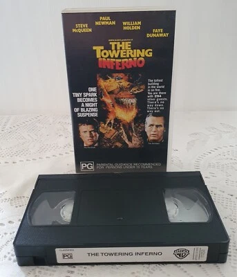 The Towering Inferno VHS Tape Movie 1974 Colour Rated PG Good Condition - Image 1 of 2