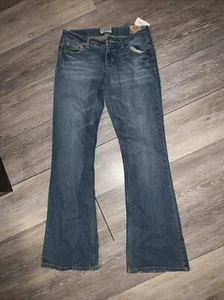 Aero Women Jeans Size 1/2 Hailey Flare Low Rise Slim Fit - Picture 1 of 3