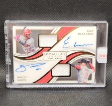 2023 Panini Immaculate Elly De La Cruz Noelvi Marte Dual Patch On Card Auto /99