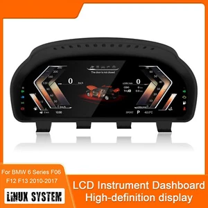 Digital Lcd Cluster Instrument Speedometer For Bmw 6 Series F06 F12 F13 10-17 - Picture 1 of 8
