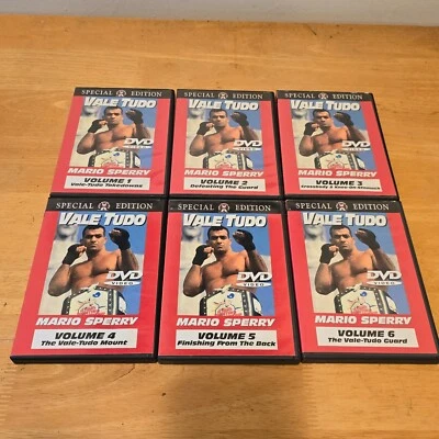Mario Sperry Jiu-Jitsu Vale Tudo Series 1 Special Edition 6-DVD Set MMA Lot - Image 1 of 4