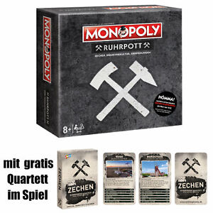 Monopoly Ruhrpott inkl. GRATIS QUARTETT Brettspiel Gesellschaftsspiel deutsch