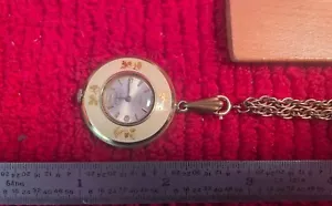 Vintage G. GESSOP INCABLOC 17 Jewels Windup NECKLACE Pendant Watch WORKING - Picture 1 of 3