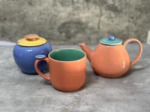 Lindt-Stymeist Colorways Dot Thumbprint Coffee Mug Cream & Sugar - Picture 1 of 13