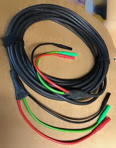 Plomo de prueba extra largo de 3 cables Electrician's para pruebas de 18a edición, cualquier longitud - Imagen 1 de 3