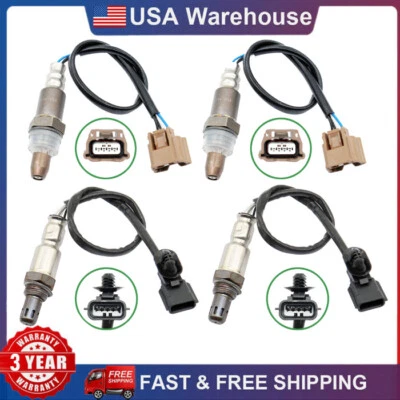 Sensor de oxigênio 4 peças para 2013-2014 Nissan Frontier Xterra 4.0L V6 Up+Downstream - Imagem 1 de 4