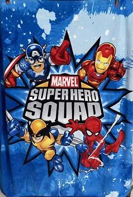 Marvel Comics Superhero Squad Fleece Throw Blanket  50" x 60" - Image 1 of 4