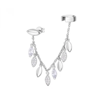 ROSATO GIOIELLI COLLEZIONE GAIA ORECCHINO SINGOLO E ZIRCONI ARGENTO 925 RZGA54 - Immagine 1 di 4