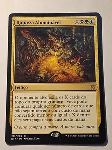 Villainous Wealth●Khans of Tarkir●2014●MTG●PORTUGUESE●RARE●LP+●406 - Picture 1 of 2