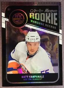 2011-12 OPC Marquee Rookie Black #570 Matt Campanale New York Islanders 029/100 - Picture 1 of 2